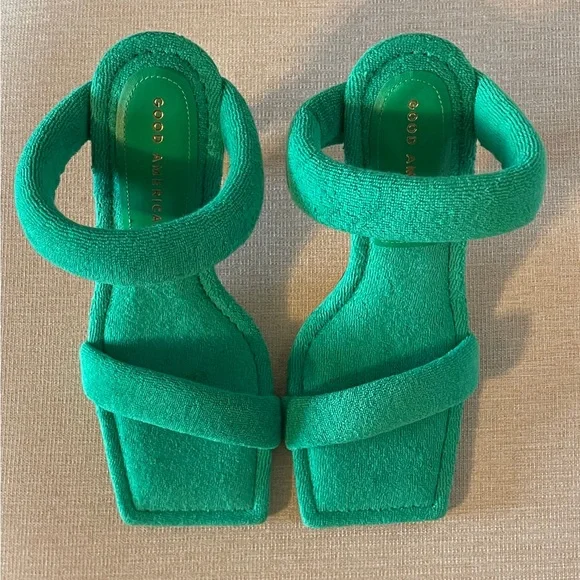 Good American Terry Slip on High Heels Sandals. New. Size 6 - Picture 7 of 16
